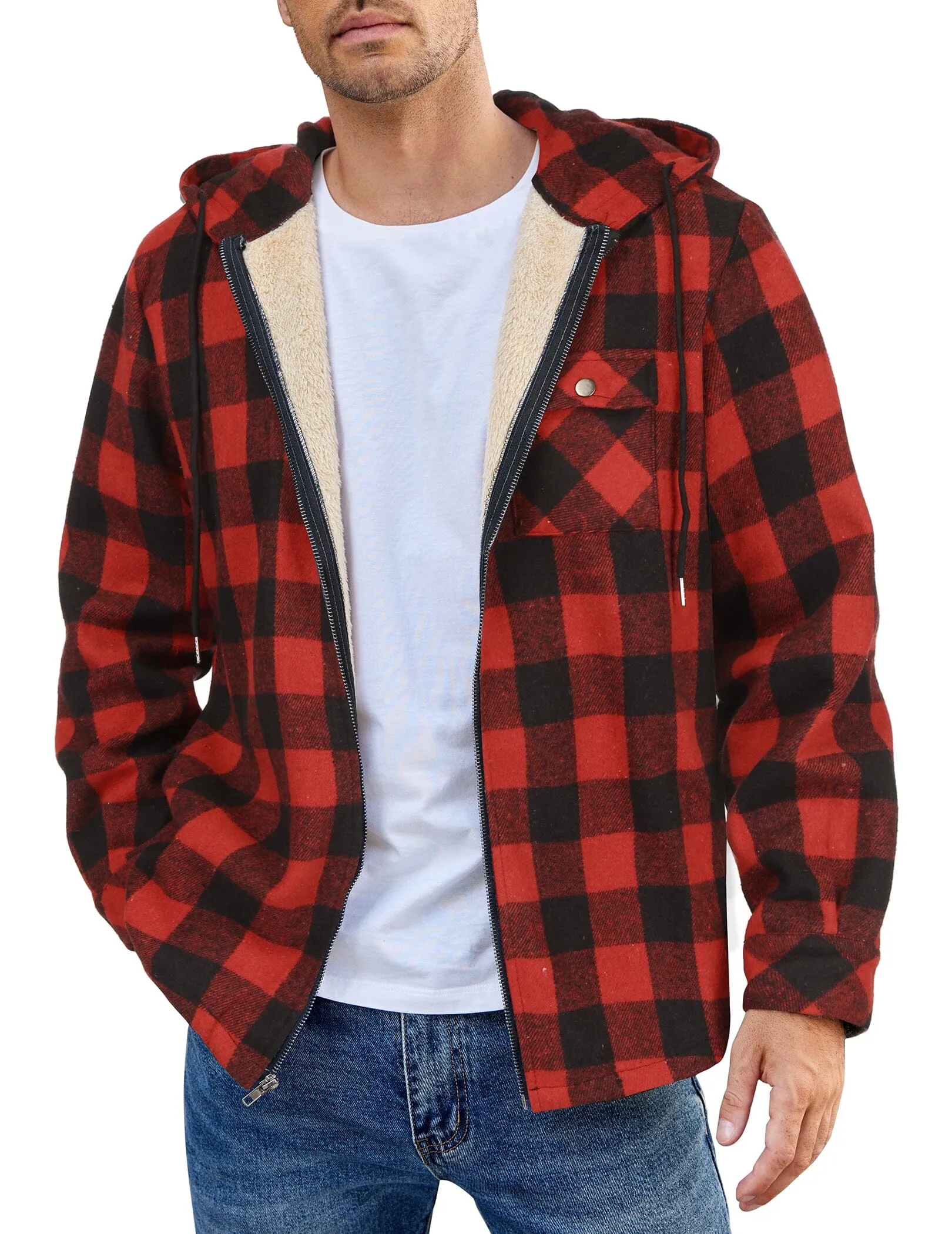 Comfy Plaid Flannel Lined Jacket (US Only)