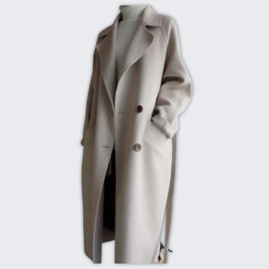 Elegant Cashmere Women's Coat - Luxurious Fall & Winter Fashion