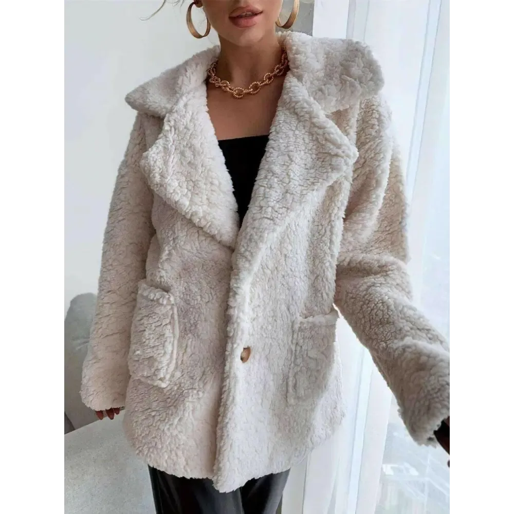 Indulge in Luxury Fashion for Women with the Fuzzy Open Front Coat