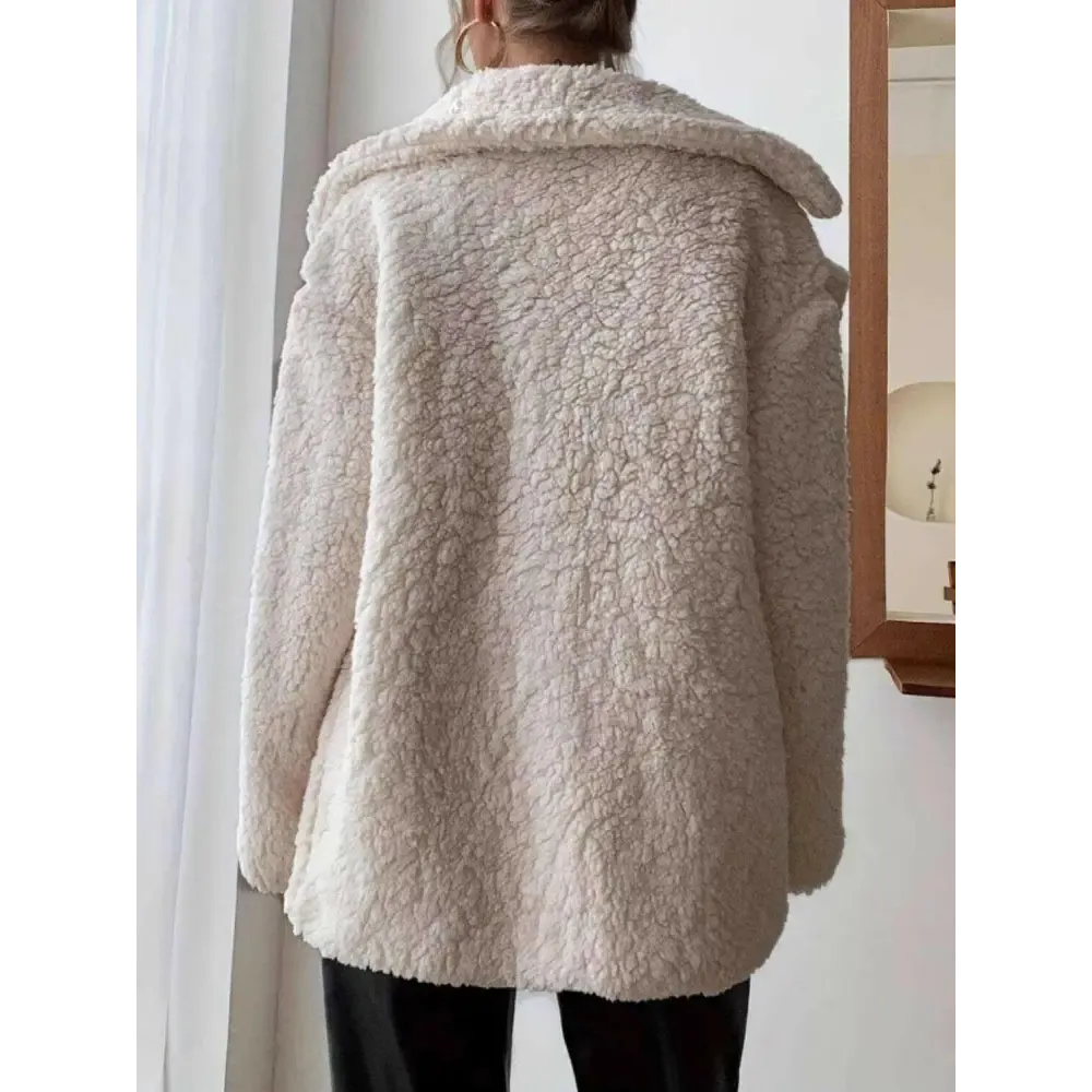 Indulge in Luxury Fashion for Women with the Fuzzy Open Front Coat