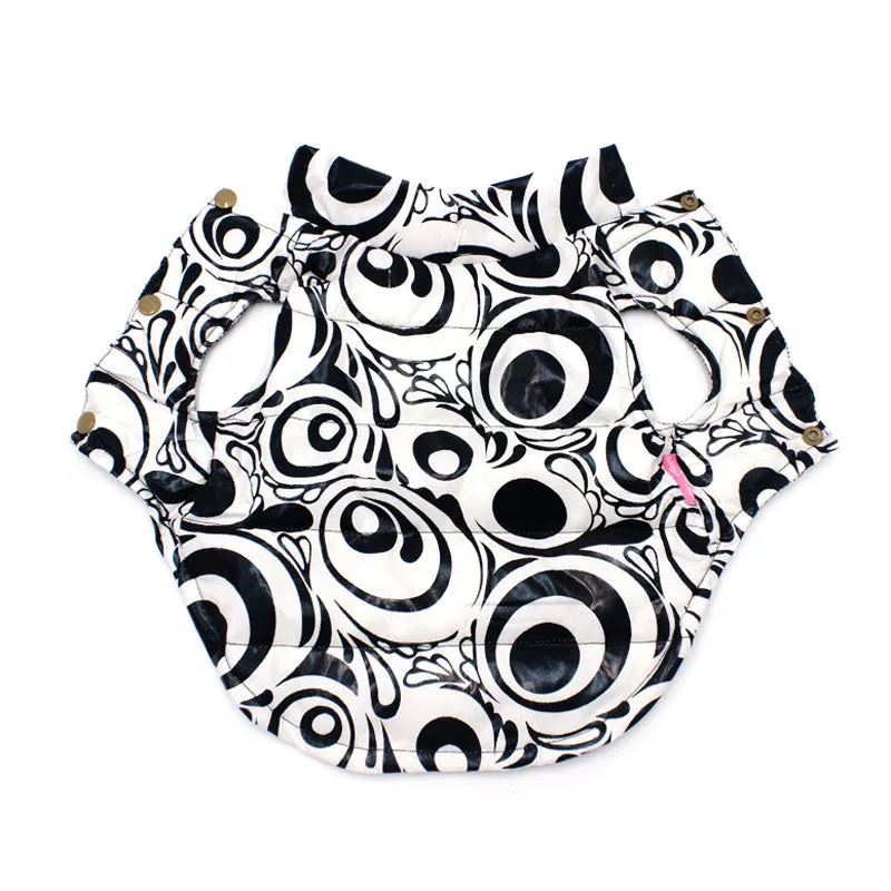 New Comfy Color Printed Winter Outfit Puppy Coat Jacket