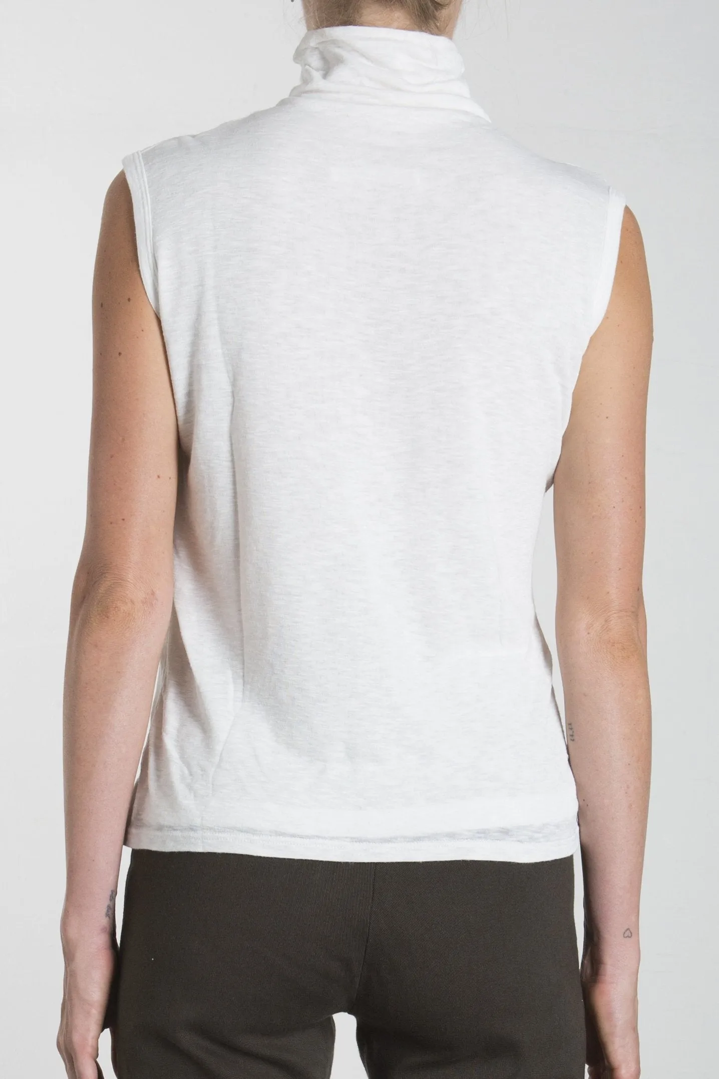 Plush Sleeveless Mock Turtleneck - Black *Final Sale*