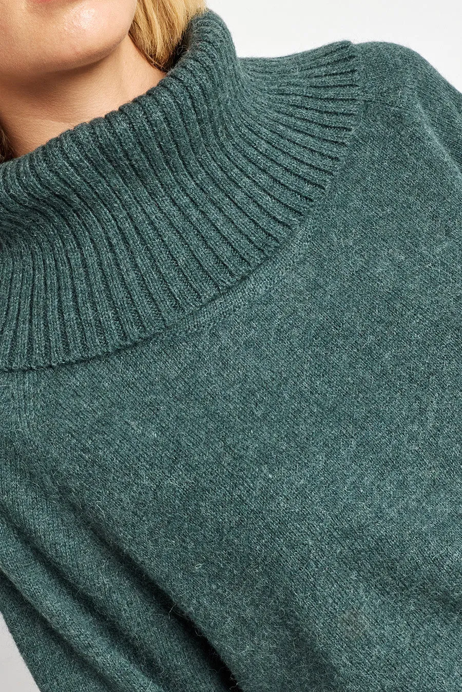 Westside Sweater Baby Alpaca Color Blackforest