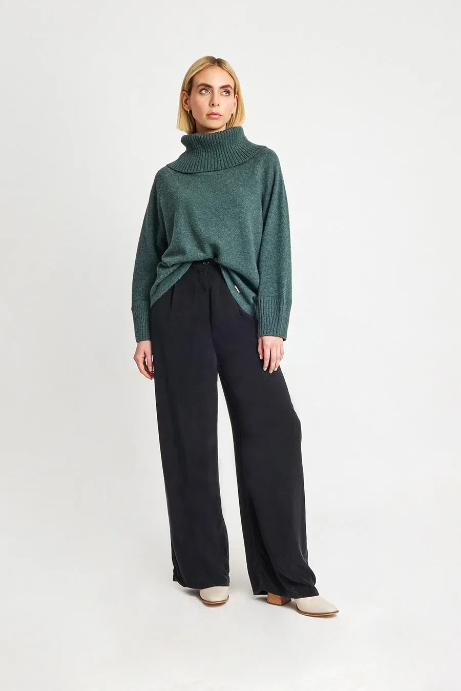 Westside Sweater Baby Alpaca Color Blackforest